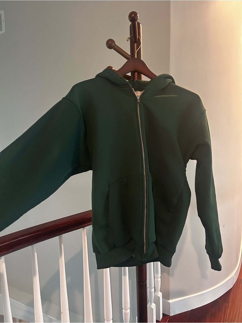 Men’s Green Full-Zip Hoodie Jacket